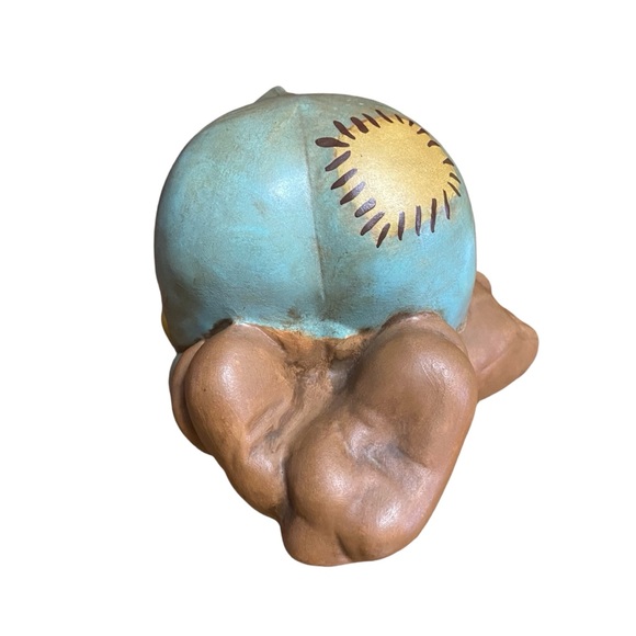 1970s Gnome Sleeping Ceramic Gnome Hand Painted - Picture 2 of 10